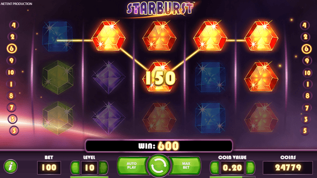 Бонусная игра Starburst 6